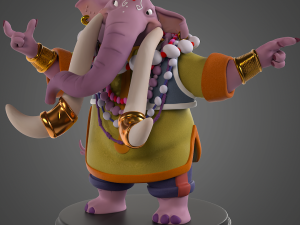 Mythical Elephant 3D Print Model