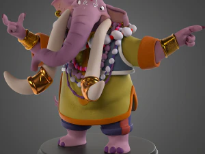 Mythical Elephant 3D Print Model