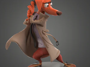 Detektyw Pies do druku Model do druku 3D