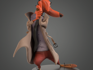 Detective Dog for printing 3D Baskı Modeli