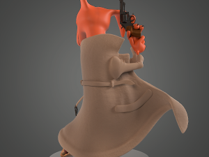 Detective Dog for printing 3D Baskı Modeli
