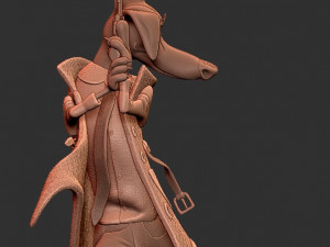 Detective Dog for printing 3D Baskı Modeli