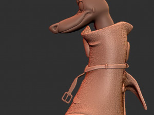 Detective Dog for printing 3D Baskı Modeli