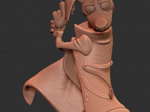 Detective Dog for printing 3D Baskı Modeli