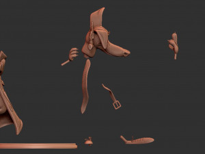 Detective Dog for printing 3D Baskı Modeli