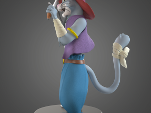 Cartoon Pirat Cat Modelo de impresión 3D