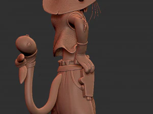 Cartoon Pirat Cat 3D Print Model