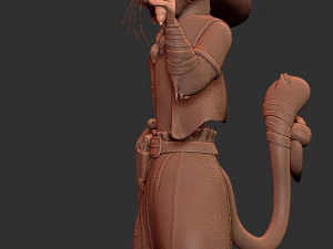 Cartoon Pirat Cat 3D Print Model