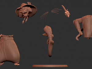 Cartoon Pirat Cat Modelo de impresión 3D
