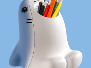 CARTOON SHARK PENCIL HOLDER-TOOTH BRUSH HOLDER 3D Print Model