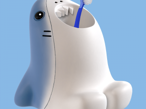 CARTOON SHARK PENCIL HOLDER-TOOTH BRUSH HOLDER 3D Print Model