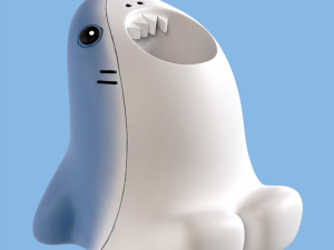 CARTOON SHARK PENCIL HOLDER-TOOTH BRUSH HOLDER 3D Print Model
