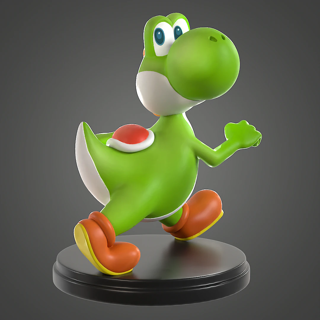 Yoshi 3D Print Model .c4d .max .obj .3ds .fbx .stl .blend 