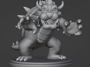 Bowser 3Dプリントモデル