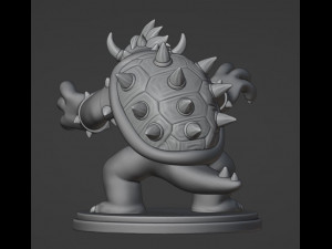 Bowser 3Dプリントモデル