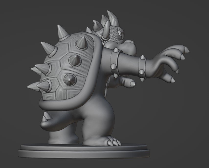 Bowser Proposal - Super Mario Bros - Fan Art 3D Print Model in Monsters &  Creatures 3DExport