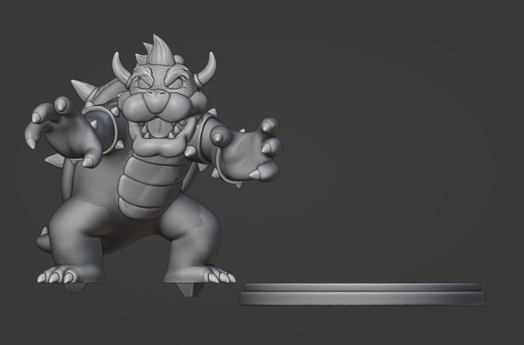 Bowser Proposal - Super Mario Bros - Fan Art 3D Print Model in Monsters &  Creatures 3DExport