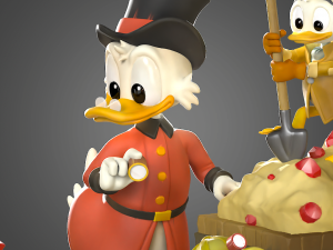 Duck Tales Diorama 3D Принт Модель