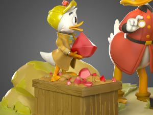 Duck Tales Diorama 3D Принт Модель