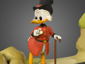 Duck Tales Diorama 3D Принт Модель