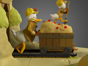 Duck Tales Diorama 3D Принт Модель
