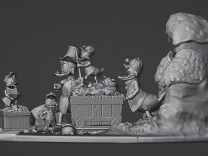Duck Tales Diorama 3D Принт Модель