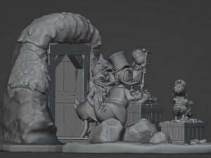 Duck Tales Diorama 3D Принт Модель