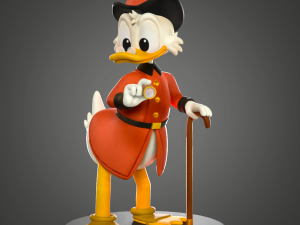 Scrooge Mc Duck 3D Print Model
