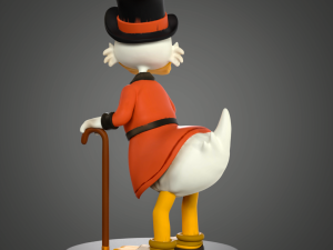 Scrooge Mc Duck Model Cetak 3D
