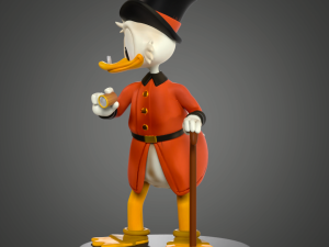 Scrooge Mc Duck Model Cetak 3D