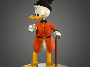 Scrooge Mc Duck Model Cetak 3D