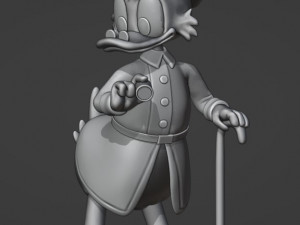 Scrooge Mc Duck Model Cetak 3D