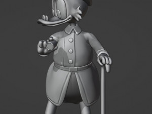 Scrooge Mc Duck Model Cetak 3D