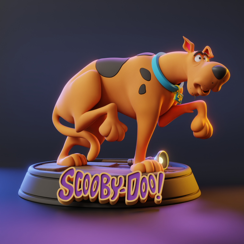Scooby Doo FanArt 3D Druckmodell .c4d .max .obj .3ds .fbx .stl .blend