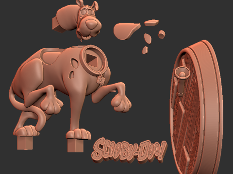 Scooby Doo FanArt 3D Druckmodell