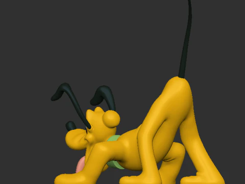 Pluto 3D Print Model