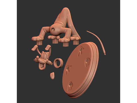 Pluto 3D Print Model