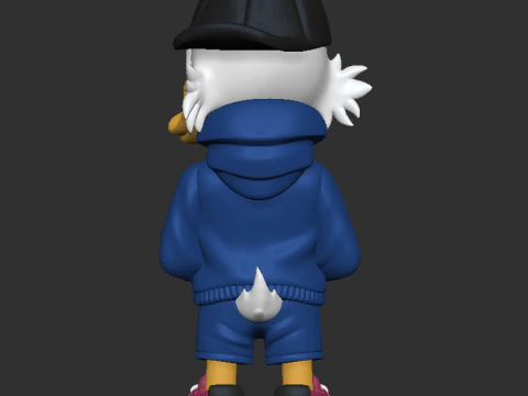 Scrooge McDuck Urban Style Figure Fan Art 3D Print Model