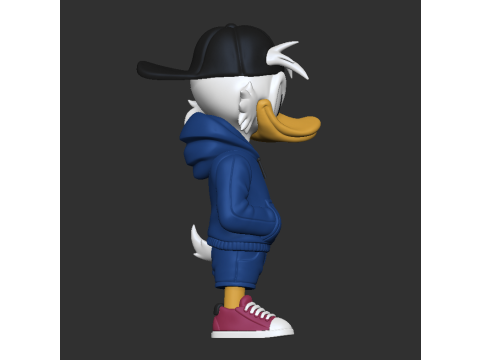 Scrooge McDuck Figura de estilo urbano Fan Art Modelo de impresión 3D