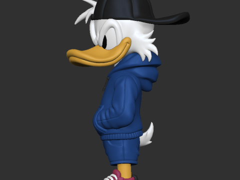 Scrooge McDuck Figura de estilo urbano Fan Art Modelo de impresión 3D