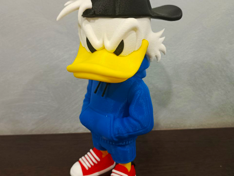 Paperon de' Paperoni stile urbano figura Fan Art Modello di stampa 3D