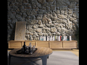Stone Room Corona Render 3Dモデル