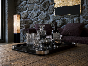 Stone Room Corona Render 3Dモデル