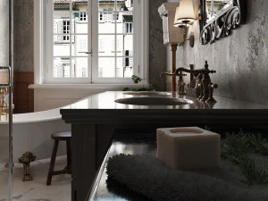 Charming French Country Bathroom Design 3D Model