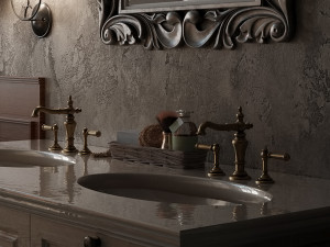 Charming French Country Bathroom Design 3Dモデル