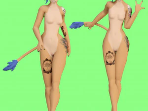 Sandy V062 furry Blender Rig 3D Model