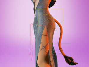 MonicaV04 Animation ready 3D Model