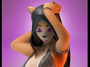 MonicaV04 Animation ready Modelo 3D