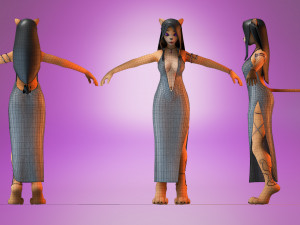 MonicaV04 Animation ready Modelo 3D