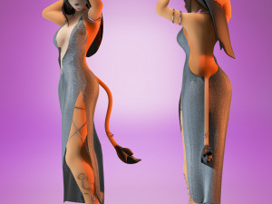 MonicaV04 Animation ready Modelo 3D